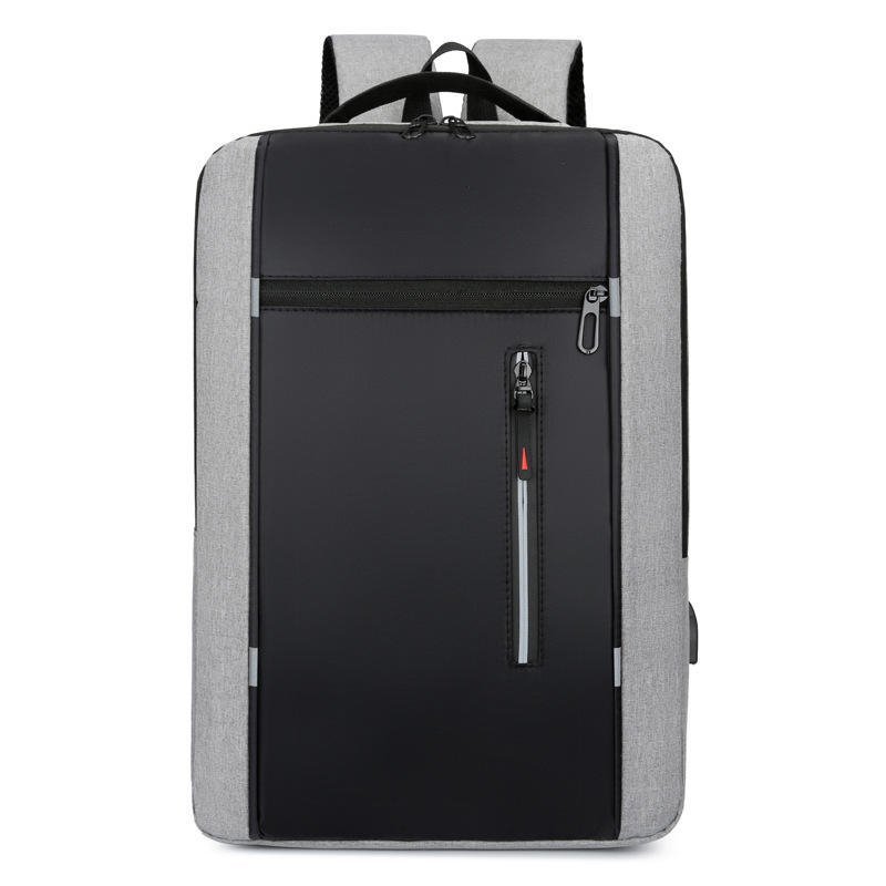 Anti-Theft Water-Resistant USB Vintage Business Oxford Laptop Backpack