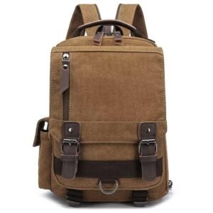 Anti-Theft Vintage Modern Outdoor Canvas Sling Backpack