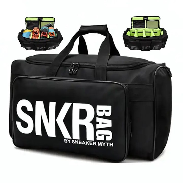 Waterproof Shoe Compartment Nylon Sports Travel Duffel Bag
