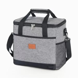 Adjustable Strap Crossbody Thermal Cooler Bag Portable Waterproof Double Layer Aluminum Foil Thickened Picnic Lunch