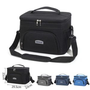 Soft Lunch Box Bento Bag Outdoor Ice Picnic Handbag Waterproof Foil Thermal Insulated Tote Cooler Bag