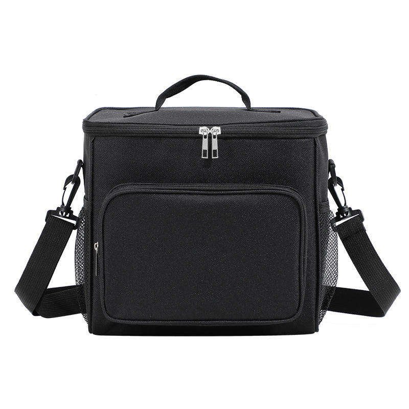 Oxford Waterproof Reusable Large Double Compartment Lunch Bag Wide-Open Cooler Tote for Working Picnic Hiking