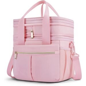 Custom Large Capacity Lunch Bags with Shoulder Strap Waterproof Insulated Ice Box Soft Cooler Cooling Picnic Bag