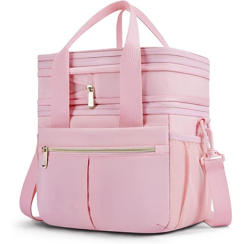Custom Large Capacity Lunch Bags with Shoulder Strap Waterproof Insulated Ice Box Soft Cooler Cooling Picnic Bag