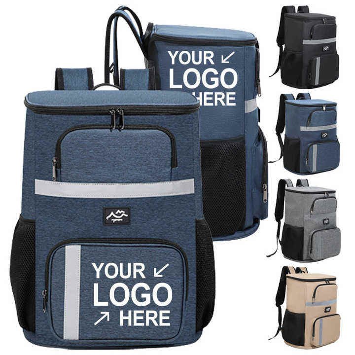 Custom Lightweight Outdoor Picnic Hiking Camping Beach Ice Chest Cooler Backpack Leakproof Insulated Soft Bag