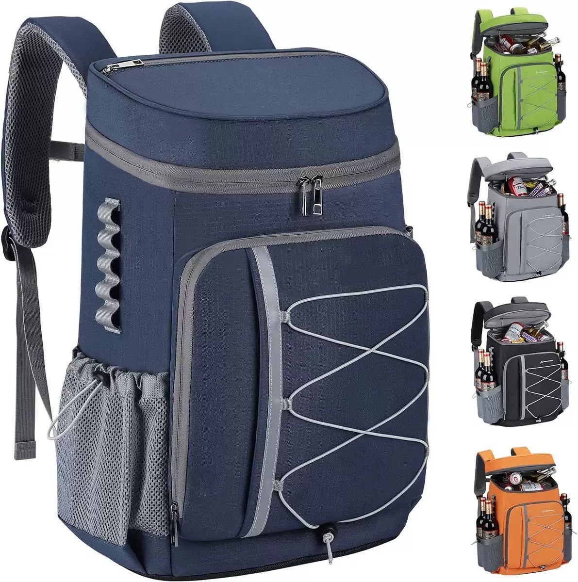 Multifunctional Leakproof Picnic Insulated Backpack Lunch Beer Wine Cooler Bag for Travel Camping Hiking