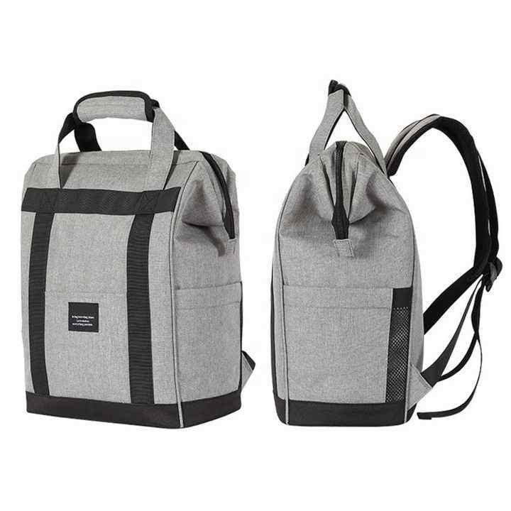 In Stock Round Insulated Lunch Cooler Bag Box Large Capacity Simple Cylinder Shape Bento Outdoor Camping Picnic