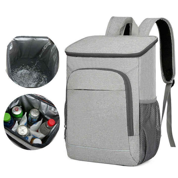 Custom Reusable Large Capacity Leakproof Leopard Print Insulation Picnic Bag Cooler Backpack Portable Cooling Wine Ice