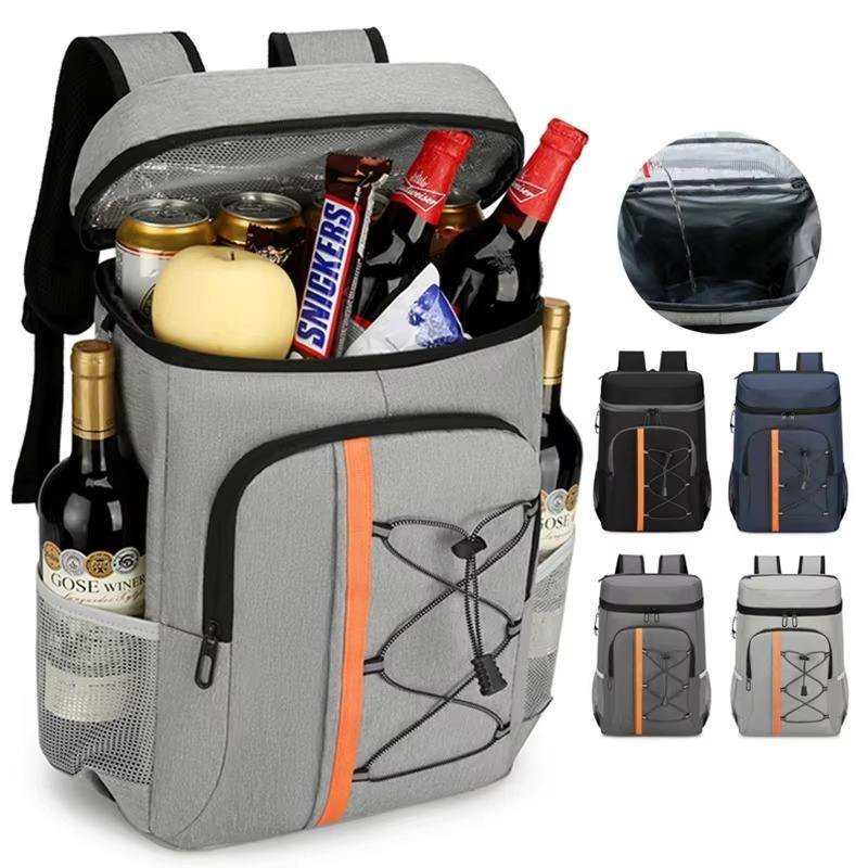 Large Capacity Thermal Bag Cooling Thickened Oxford Cube Lunch Box Insulated Bucket Storage Box Shoulder