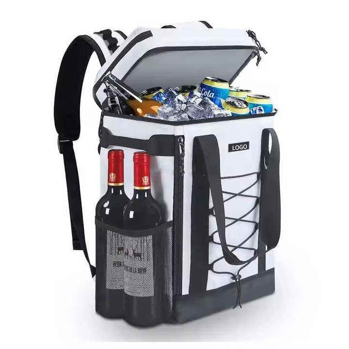 600D Oxford Soft Tote Cooler Box Insulated Office Travel and Picnic Thermal Lunch Bag with Shoulder Strap