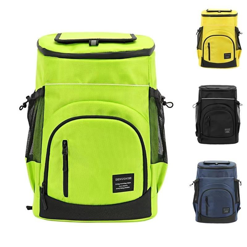 Foldable Large Capacity Leakproof Insulated Thermal Cooler Bag Reusable Picnic Lunch Box Bags with Adjustable Shoulder Strap