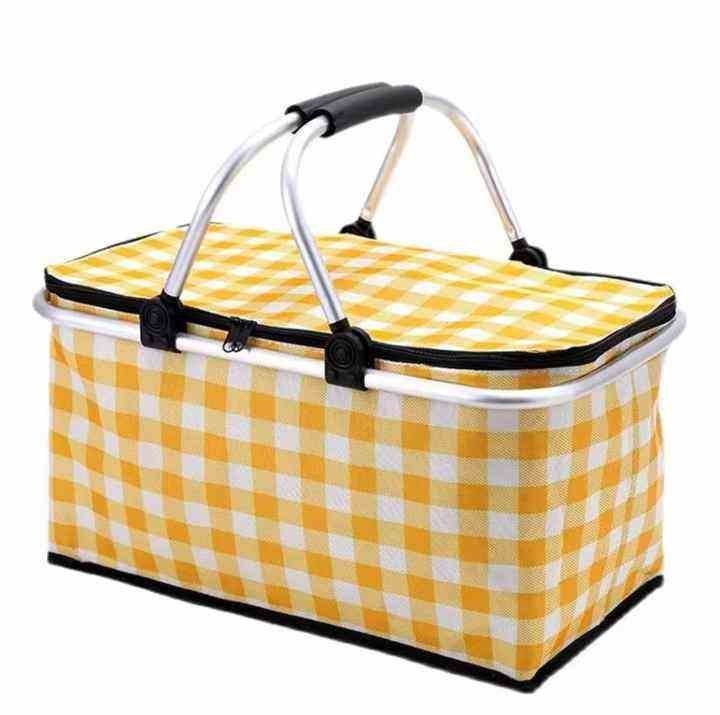 Quality 3-Layer Thick Cooler Bag with Shoulder Strap Oxford Material Insulated Picnic Lunch Box