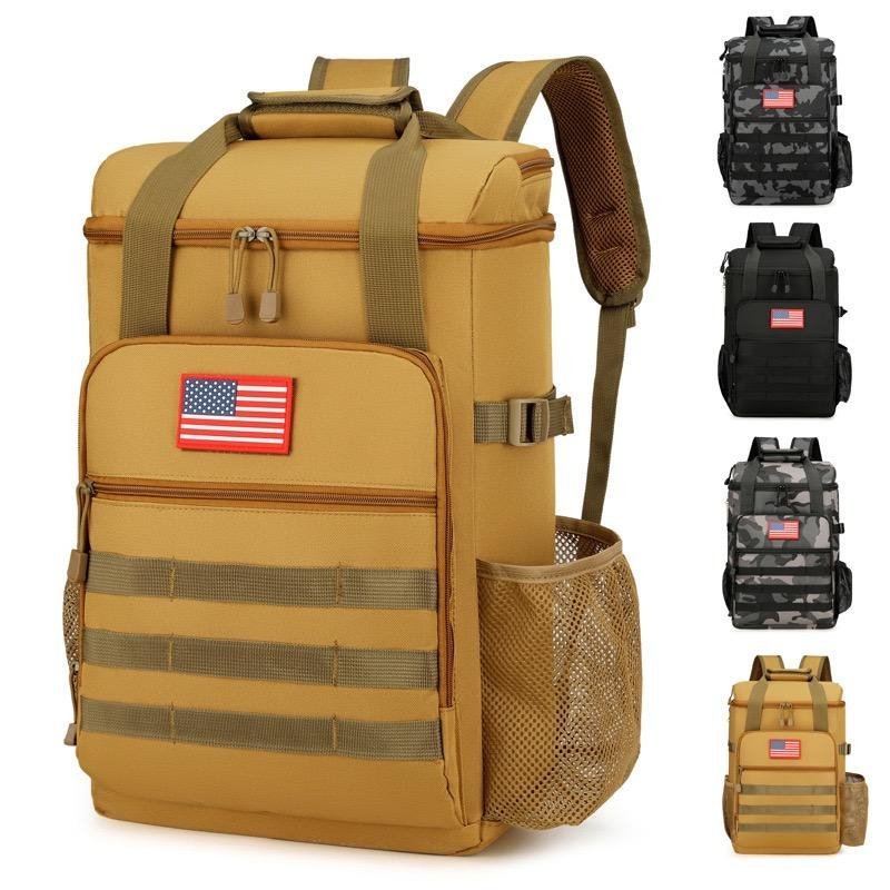 Custom Large Capacity Reusable Insulation Lunch Cooler Backpack Portable Insulated Beer Cans Bag for Picnic Camping Beach