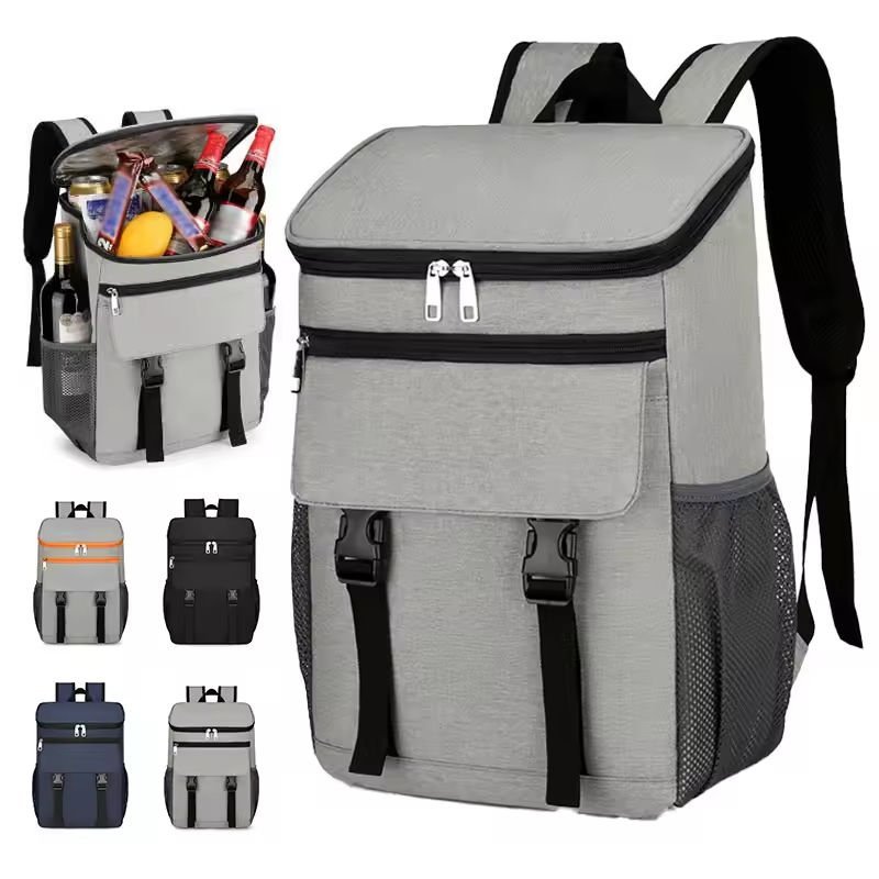 Classic British Style Insulated Thermal Cooler Bag Aluminum Foil Insulation for Lunch with Box