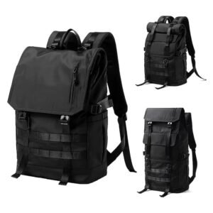 Anti-Theft Water-Resistant Large Capacity Expandable Outdoor Oxford Roll Top Backpack