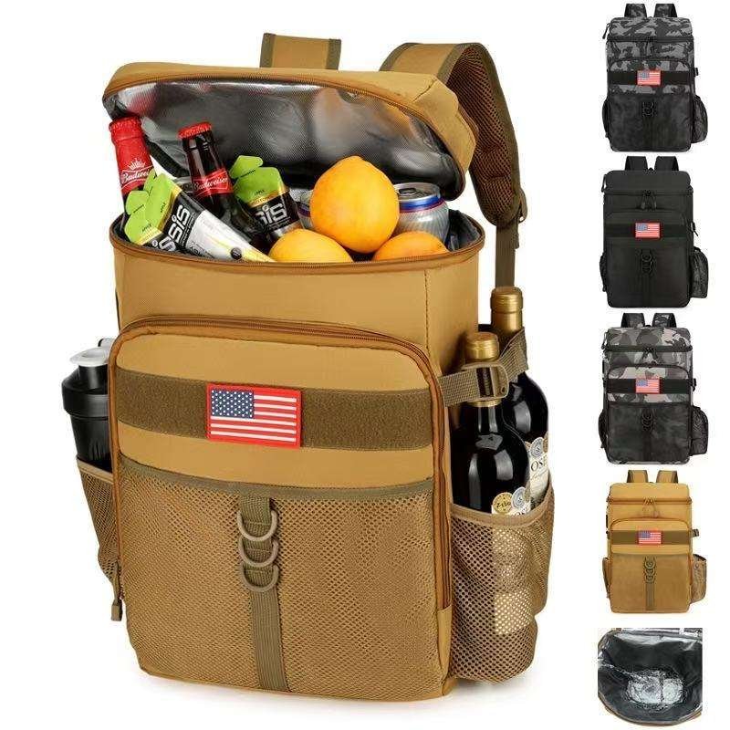 Large Capacity Oxford Waterproof Leak Proof Picnic Lunch Backpacks New Design Soft Insulated Tactical Cooler Bag