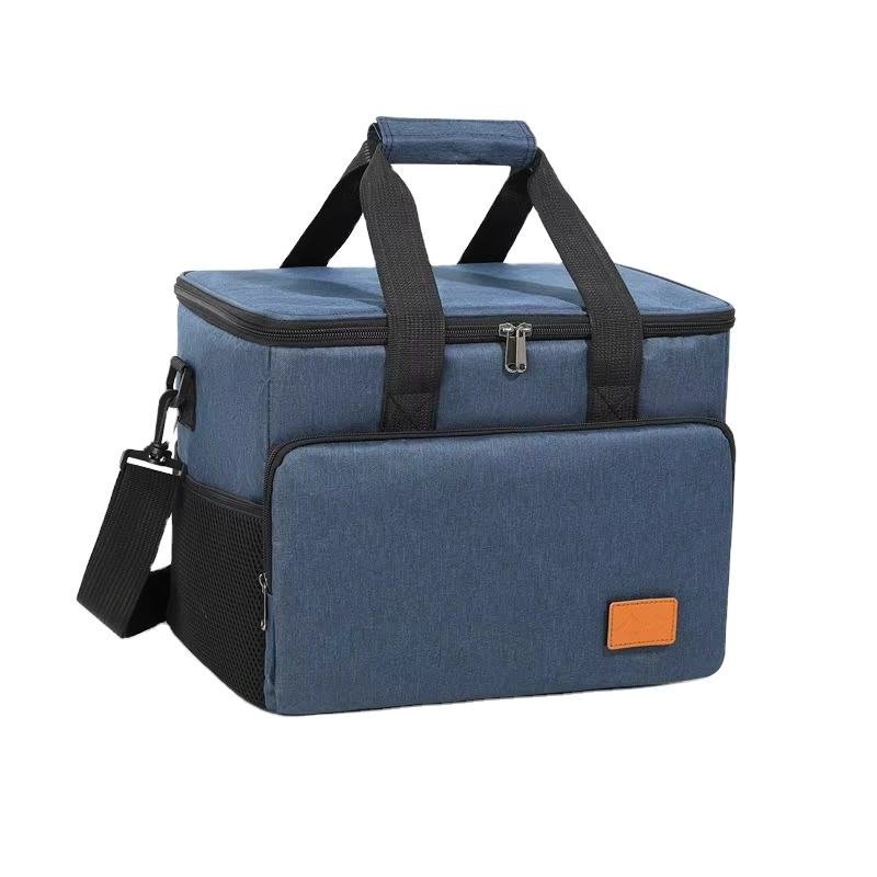 Large Capacity Camping Thermal Insulated Picnic Lunch Box Portable Tote Handbag Waterproof Food Storage Cooler Bag