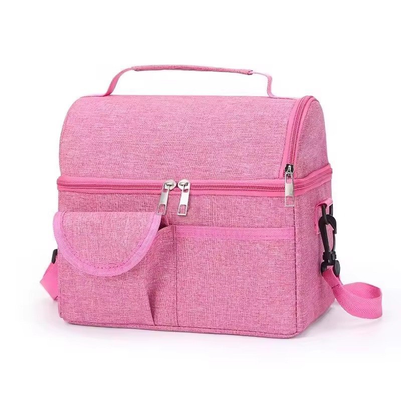 Leak-Proof Waterproof Outdoor Thermal Soft Heat Preservation Lunch Bag Cooler Picnic Insulated Shoulder Backpack