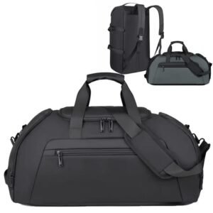 Waterproof Large Capacity Shoe Compartment Weekender Overnight Gym Duffel Backpack