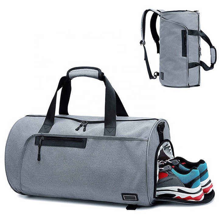 Large Capacity Shoe Compartment Weekender Gym Sports Travel Duffel Backpack