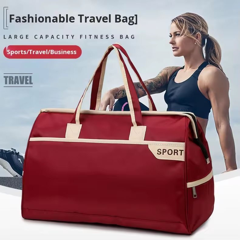 Waterproof Large Capacity Dry Wet Separation Shoe Compartment Lightweight Weekender Travel Tote Bag