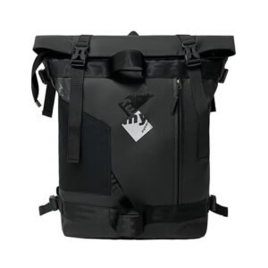 Water-Resistant Large Capacity Modern Outdoor Travel Oxford Roll Top Backpack