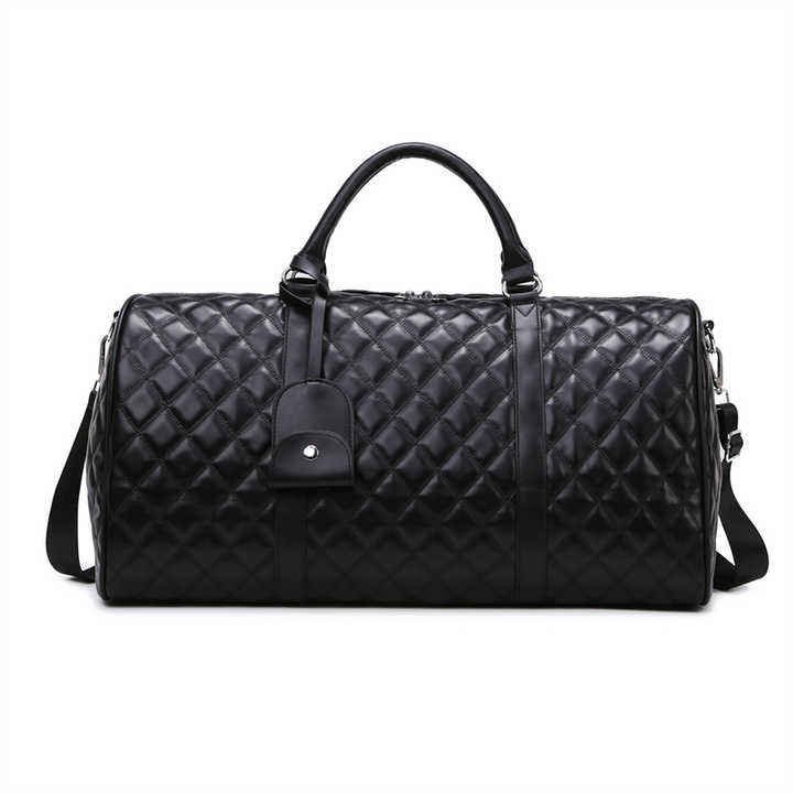 Waterproof PU Leather Weekend Travel Duffel Bag
