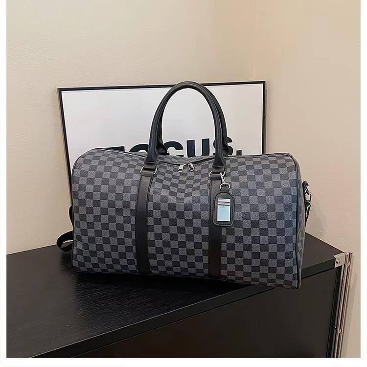 Waterproof PU Leather Business Travel Shoulder Duffel Bag