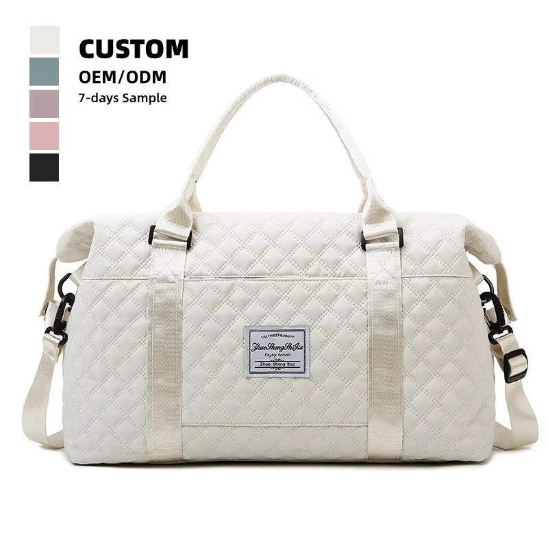 Water-Resistant Dry Wet Separation Oxford Weekend Travel Duffel Bag