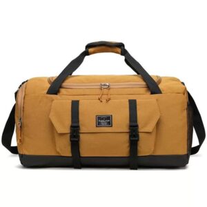 Waterproof Shoe Compartment Canvas Sports Travel Duffel Bag