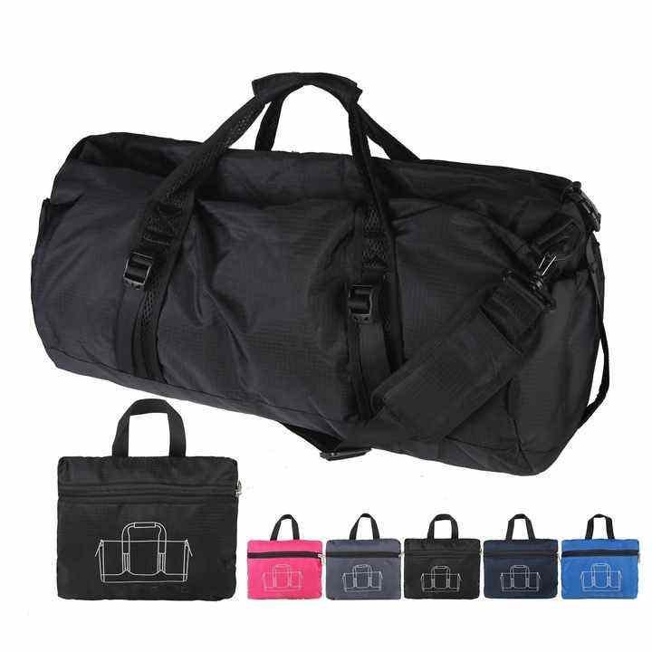 Foldable Nylon Sports Travel Tote Duffel Bag