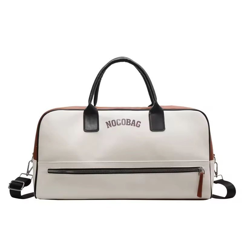 Waterproof PU Leather Business Travel Overnight Duffel Bag