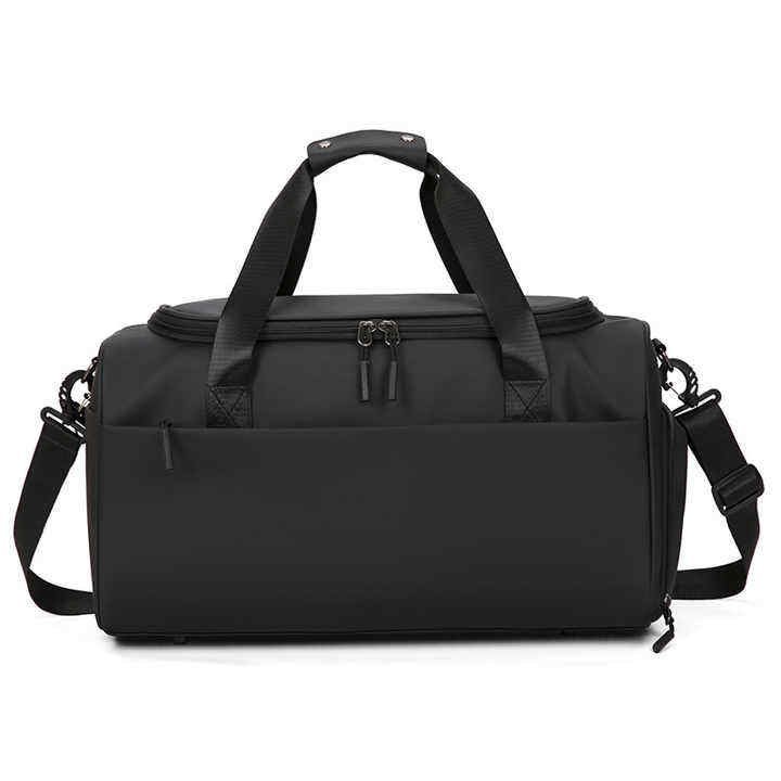 Water-Resistant Shoe Compartment Oxford Weekend Travel Duffel Bag
