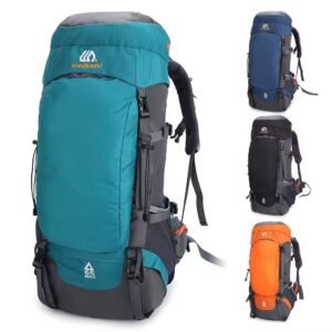 Waterproof 65L Nylon Camping Backpack