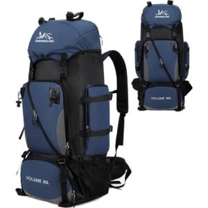Waterproof 90L Nylon Camping Backpack with Rain Cover
