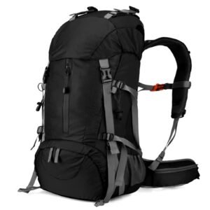 Waterproof Nylon Camping Backpack with Rain Cover