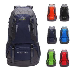 Waterproof 60L Polyester Camping Backpack
