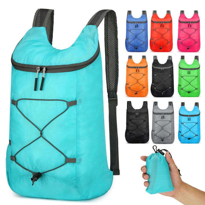 Custom Waterproof Nylon Camping Backpack Foldable