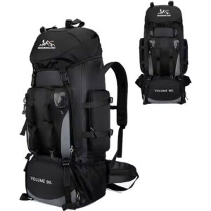 Waterproof 90L Nylon Camping Backpack