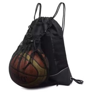 Waterproof Polyester Basketball Drawstring Backpack