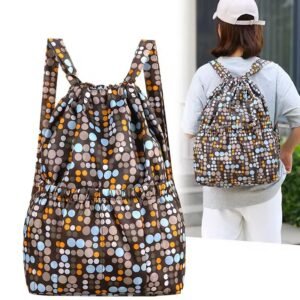 Basketball Waterproof Nylon Drawstring Backpack