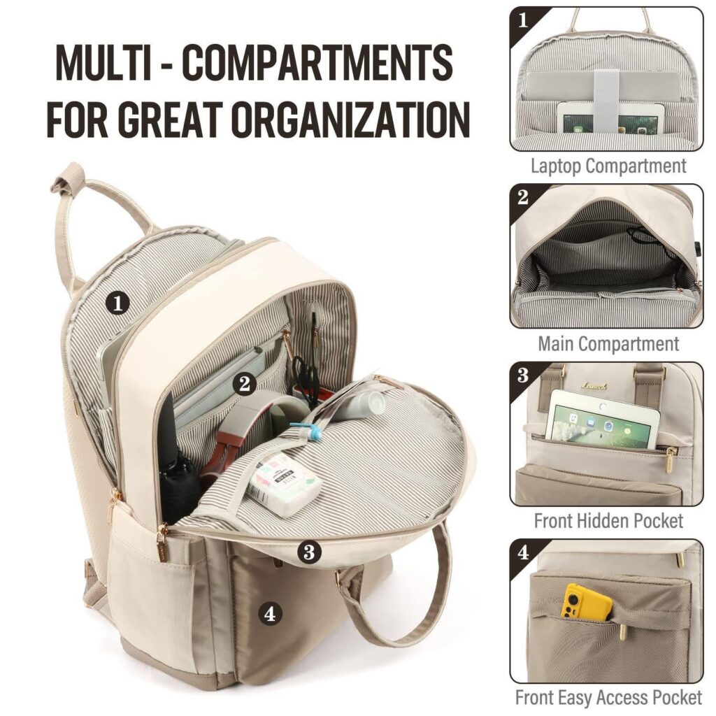 Anti-Theft Large Capacity USB Modern Business Oxford Laptop Backpack product view