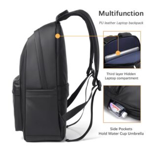 Anti-Theft Water-Resistant USB Outdoor Business Leather Laptop Backpack product view