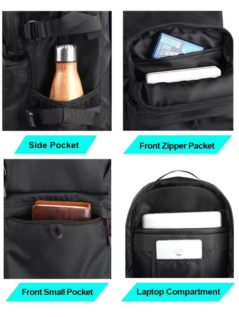 Anti-Theft Water-Resistant Modern Outdoor Travel Oxford Laptop Backpack product view