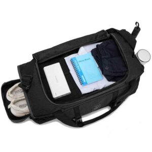Waterproof Shoe Compartment Canvas Sports Travel Duffel Bag - product image