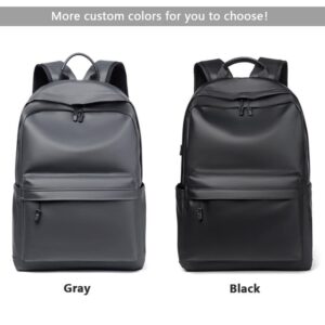 Anti-Theft Water-Resistant USB Outdoor Business Leather Laptop Backpack product view