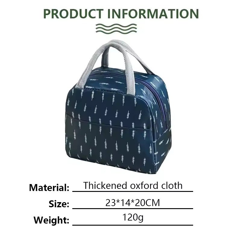 Thermal Insulated Cooler Lunch Bag Portable Shoulder Tote product information
