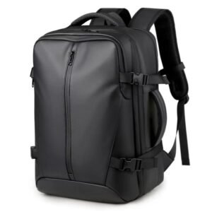 Anti-Theft Large Capacity Expandable Business PU Leather Vacuum Backpack color option