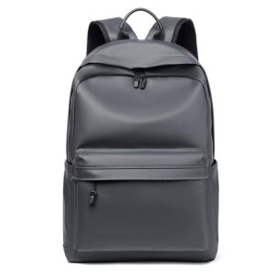 Anti-Theft Water-Resistant USB Outdoor Business Leather Laptop Backpack color option