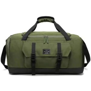 Waterproof Shoe Compartment Canvas Sports Travel Duffel Bag - color option